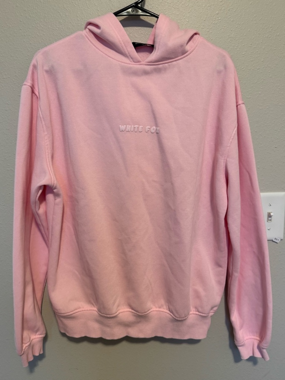 White Fox Leisure Posy Pink Hooded Sweatshirt Size XS/S